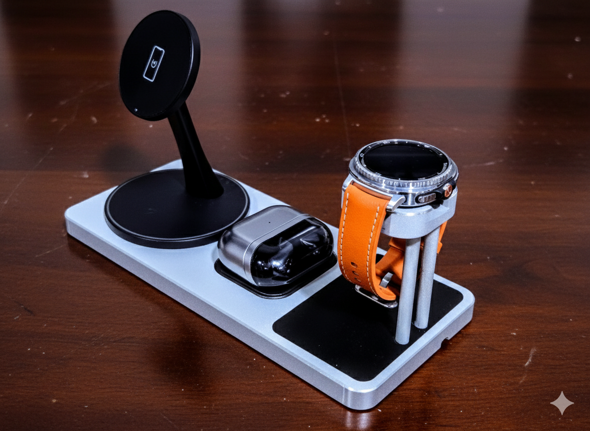 Magsafe Samsung Galaxy Watch 8 / 7 / Ultra Smartwatch Charging Stand (Headphone Model)