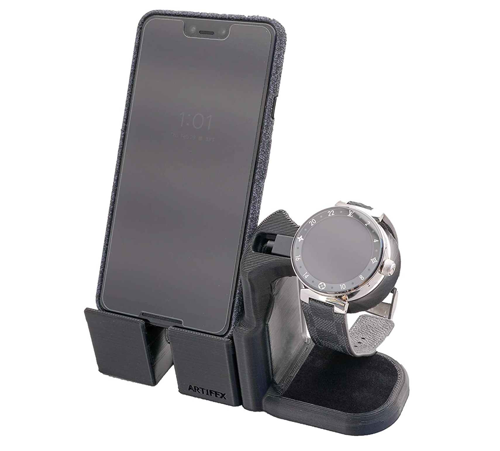 Artifex Design Stand Configured for Louis Vuitton Tambour Horizon Smartwatch Charging Combo Stand - Artifex Design 3D