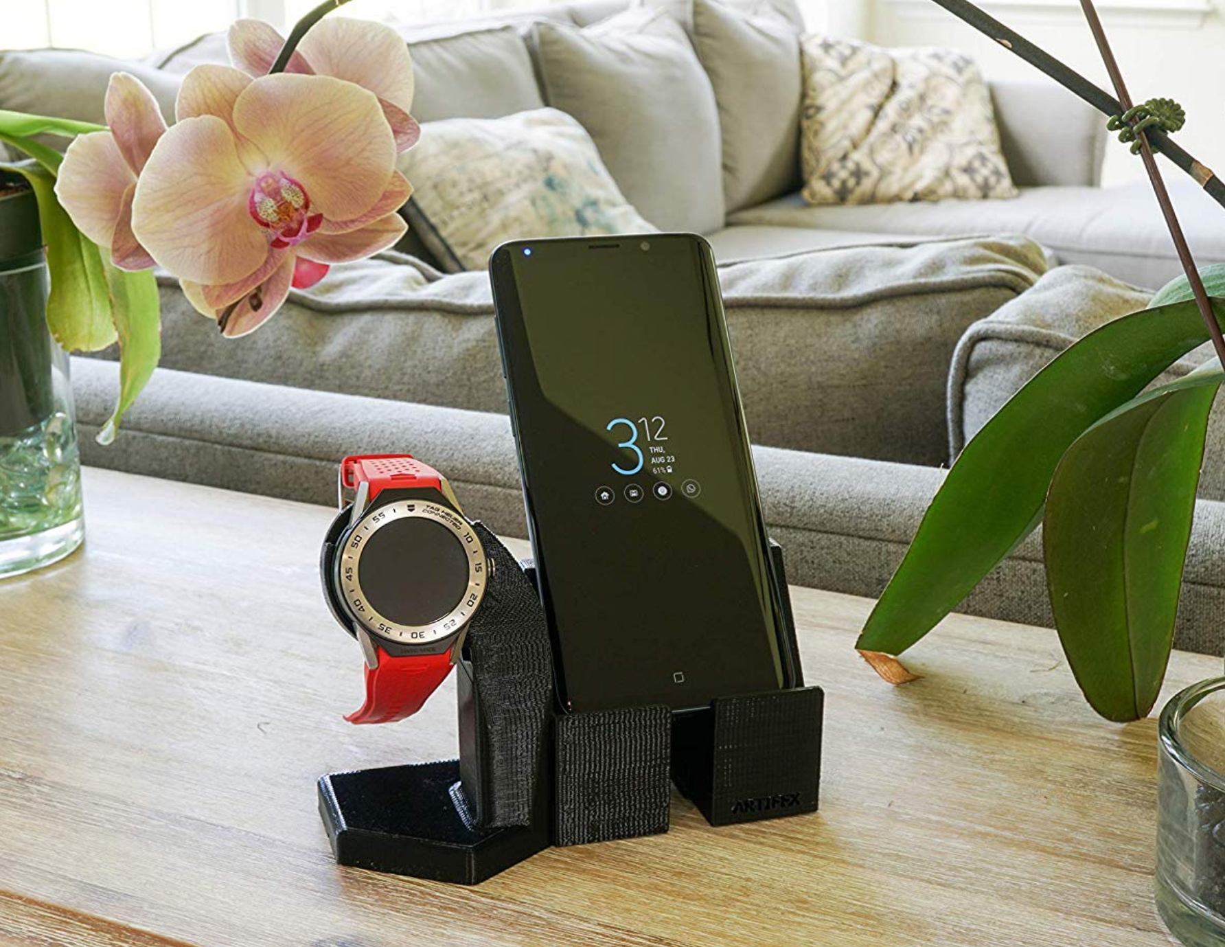 Artifex Design Stand for 2nd Generation TAG Heuer Connected Modular 41 Smartwatch, Phone Combo - Artifex Design 3D