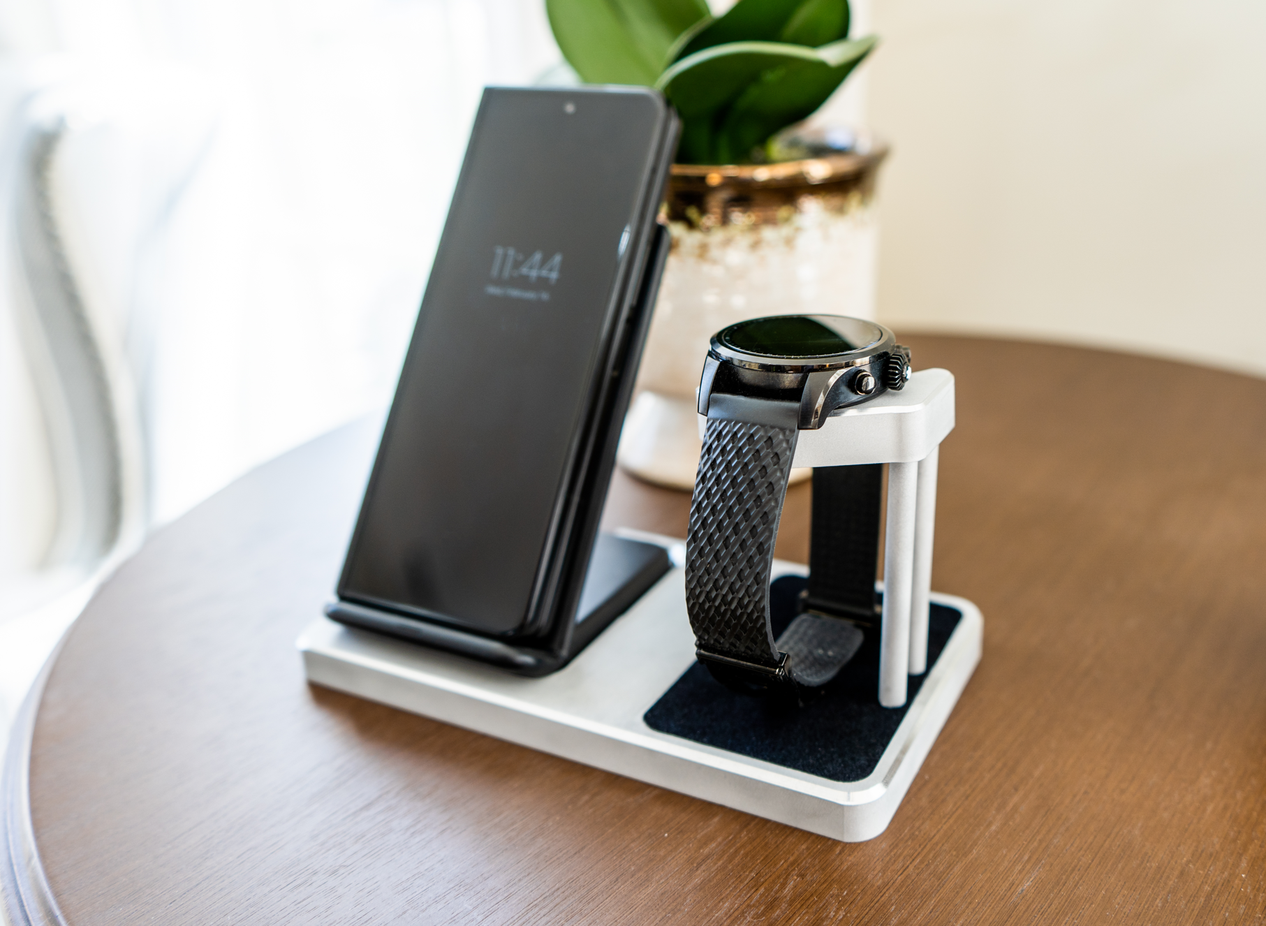 MontBlanc Summit 3, 2, 2+ and Lite Smartwatch Charging Stand (Phone Combo)