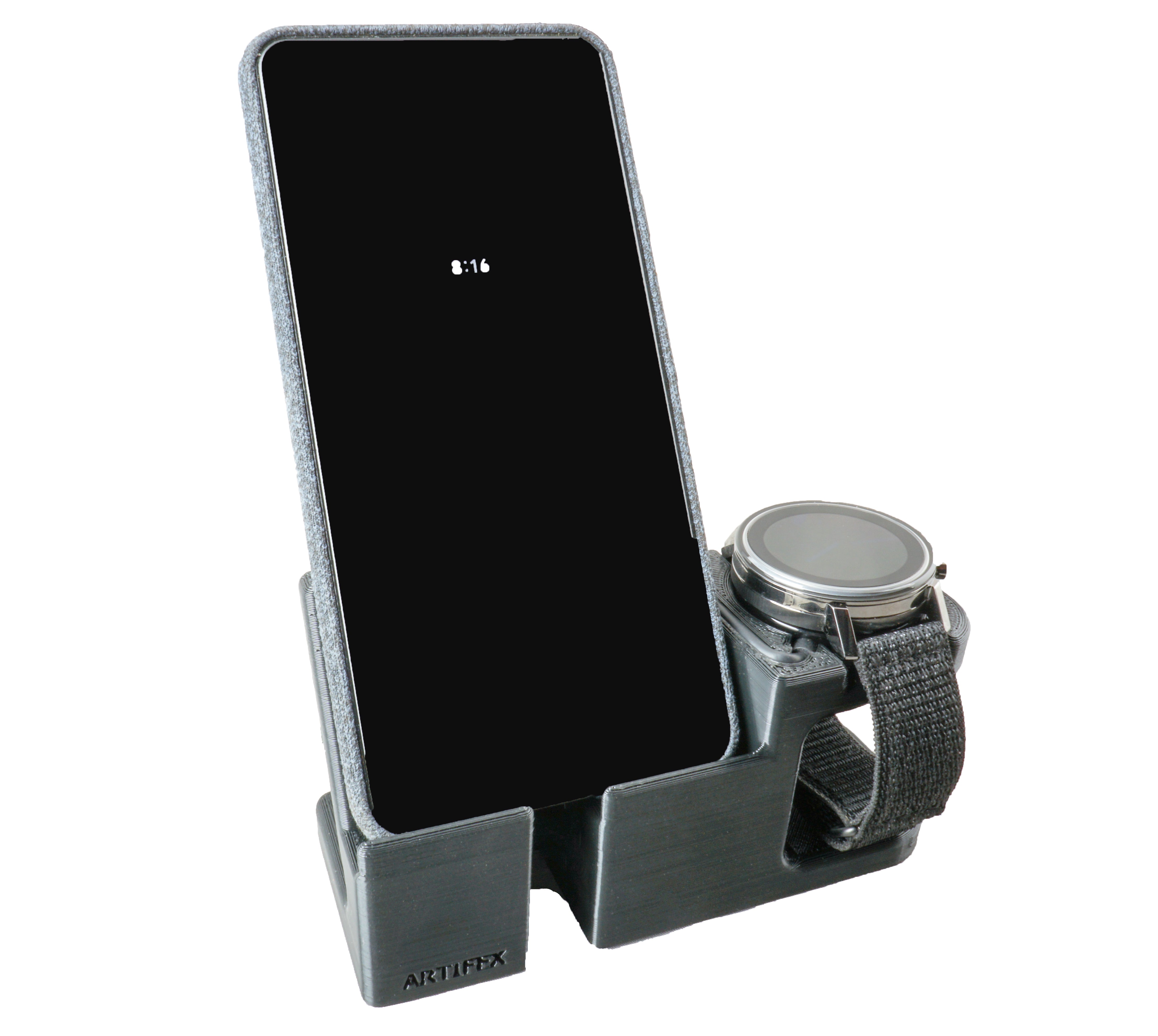 Artifex Design Stand Configured for Movado 2.0 Smartwatch Charging Stand Combo (Will not fit Gen 1) - Artifex Design 3D