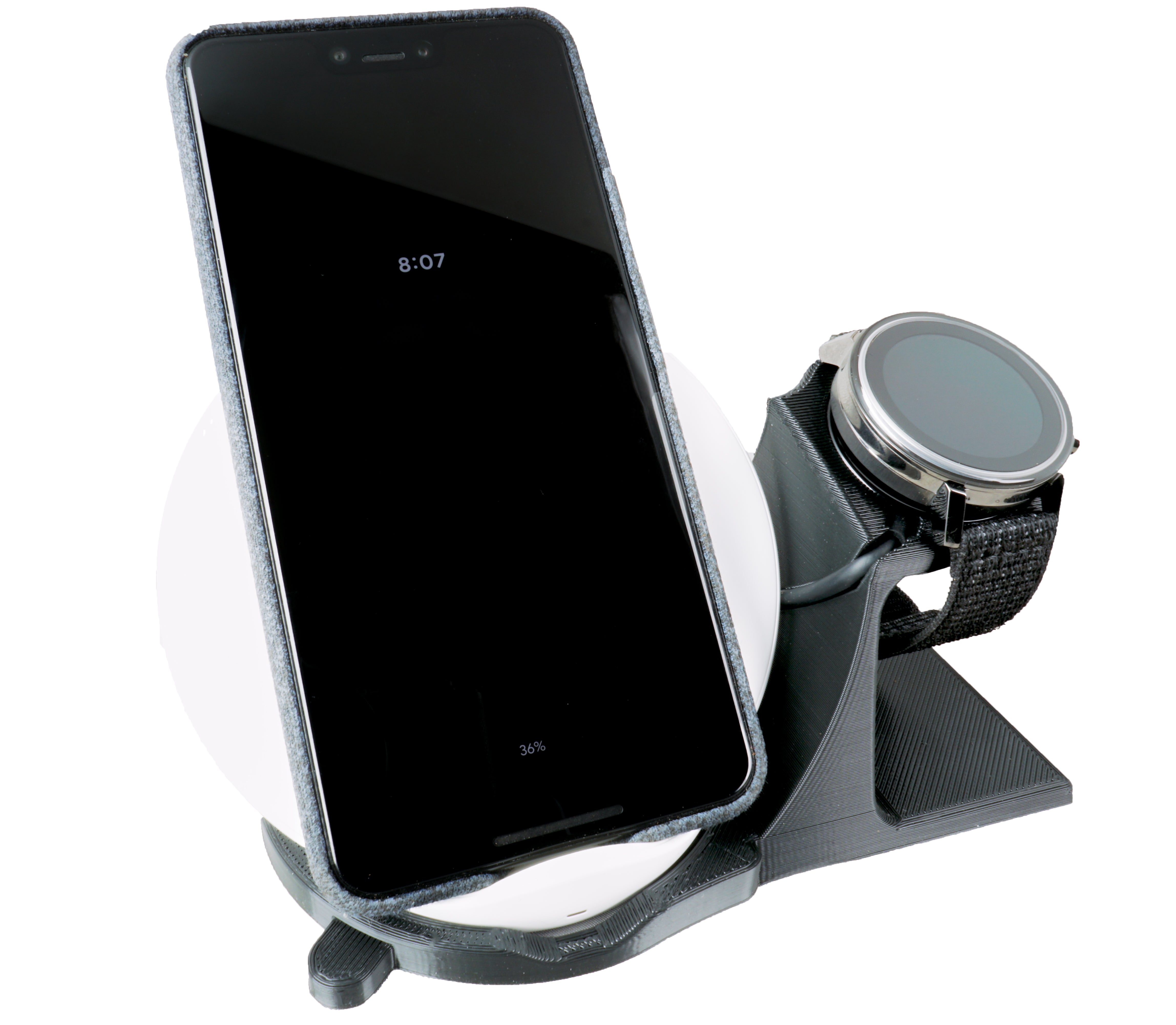 Artifex Design Stand Configured for Louis Vuitton Tambour Horizon  Smartwatch Wireless Combo Stand