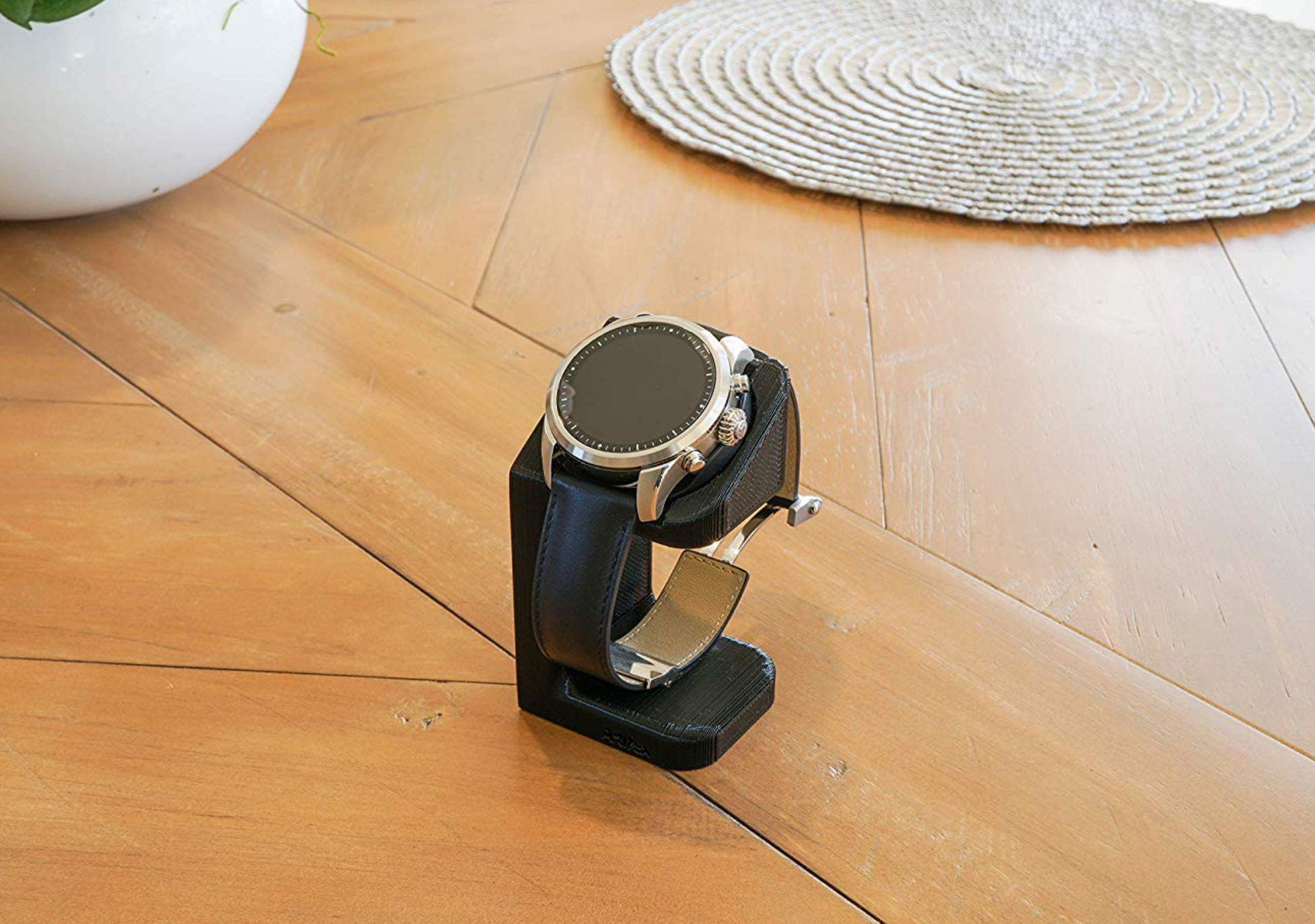 Artifex Design Stand Configured for MontBlanc Summit 2 Smartwatch, Charging Stand view 2