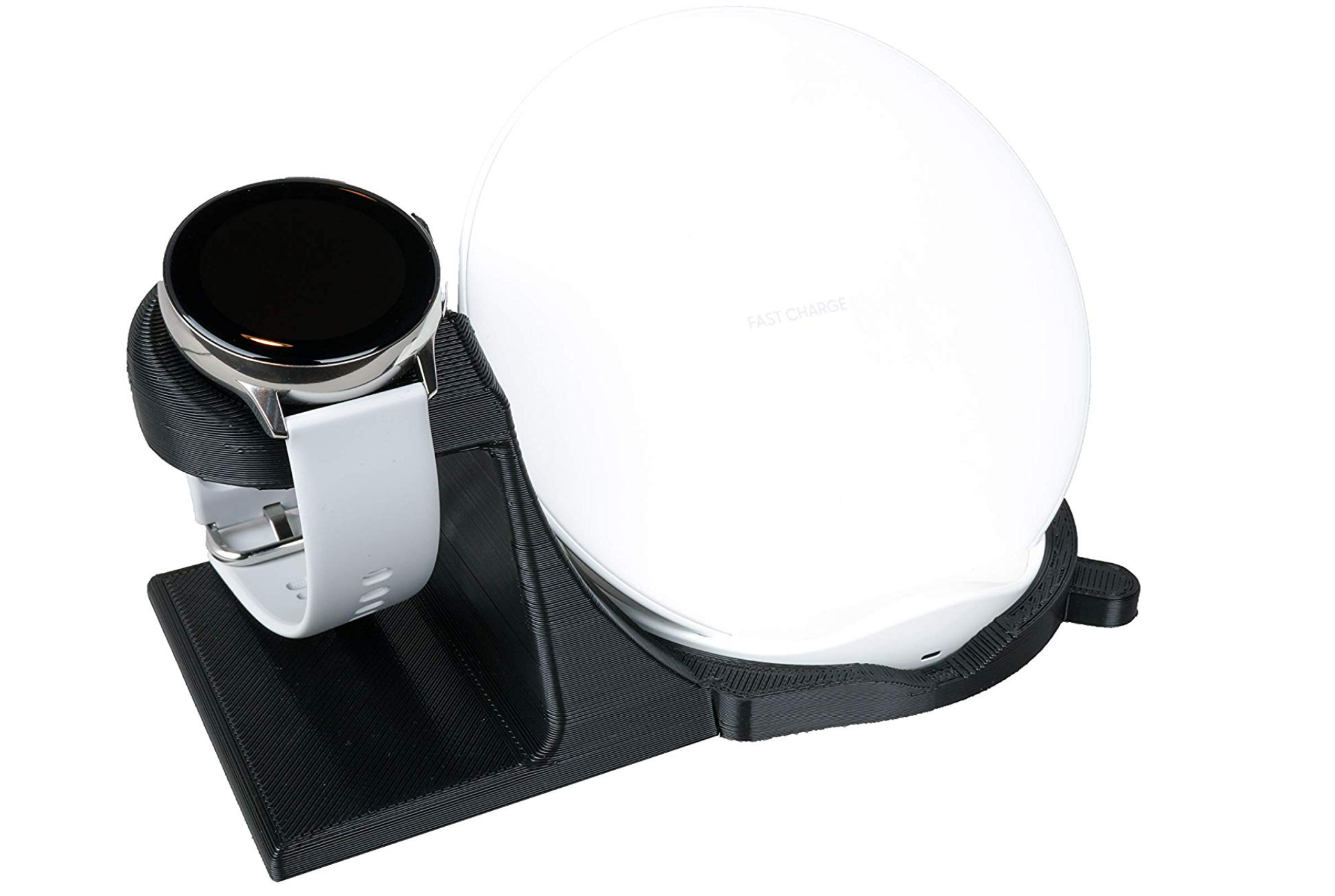Artifex Design Stand Configured for Samsung Galaxy Watch 3 and Active Smartwatch Charging Stand, Wireless Combo - Artifex Design 3D
