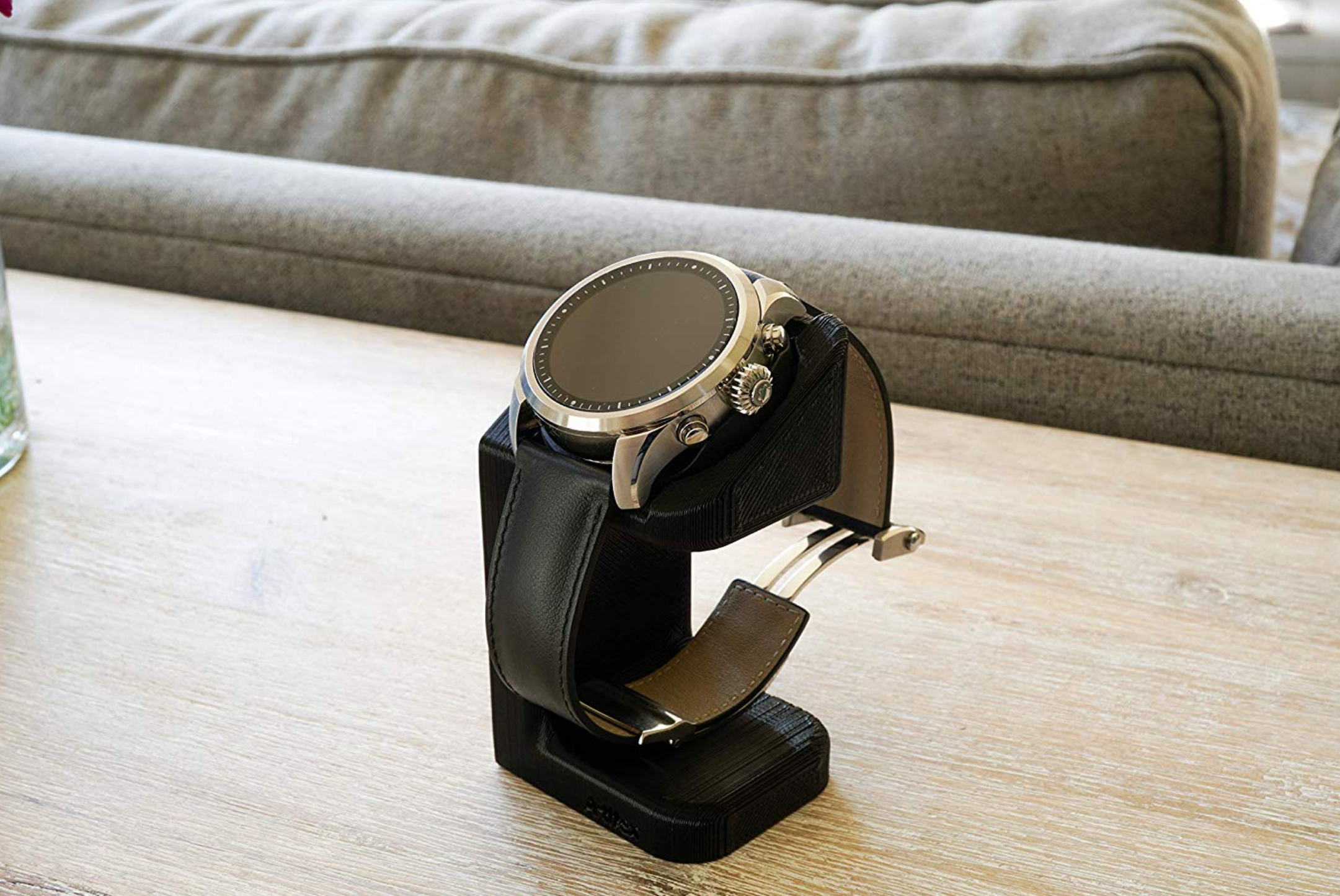Artifex Design Stand Configured for MontBlanc Summit 2 Smartwatch, Charging Stand view 3