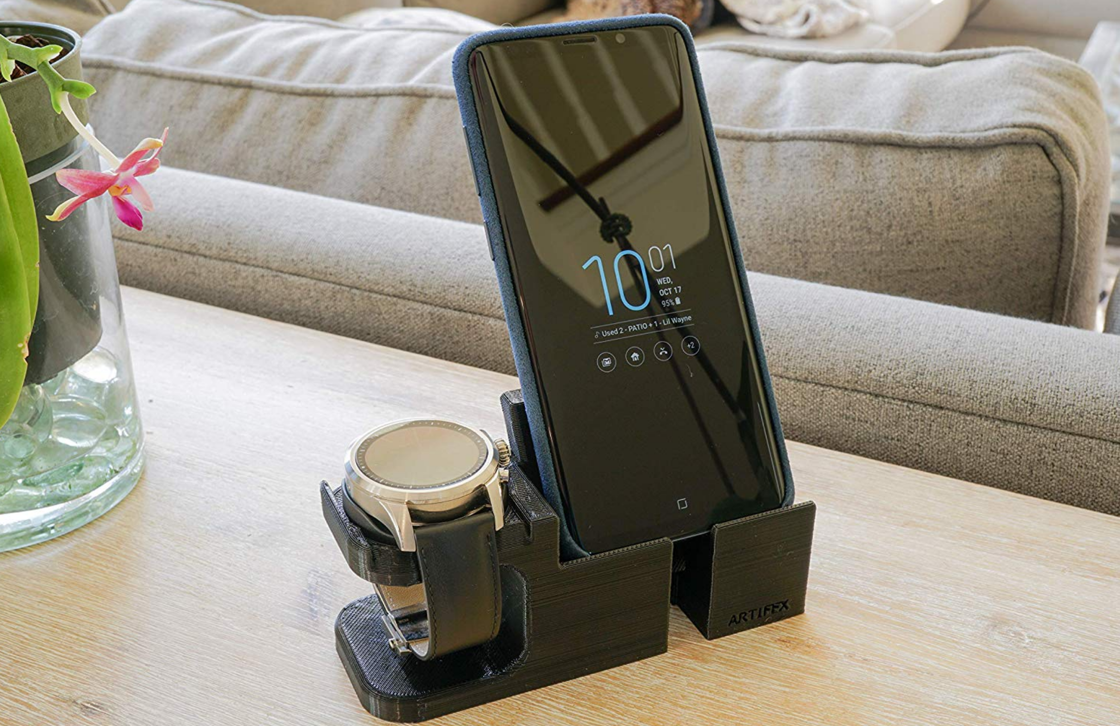 Artifex Design Stand Configured for MontBlanc Summit 2 Smartwatch Phone Combo - Artifex Design 3D