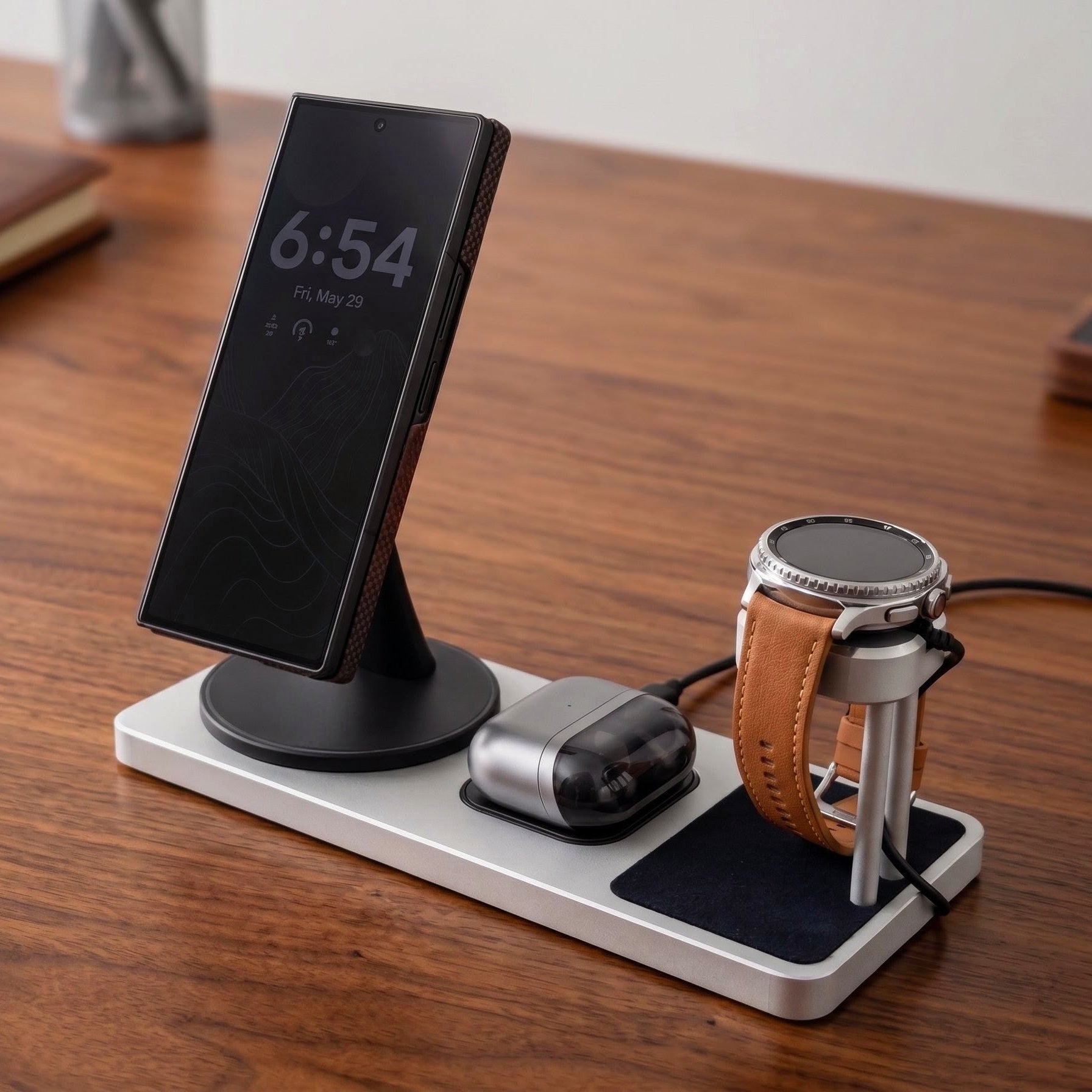 Samsung Galaxy Watch 8 / 7 / Ultra Smartwatch Charging Stand (Headphone Model)