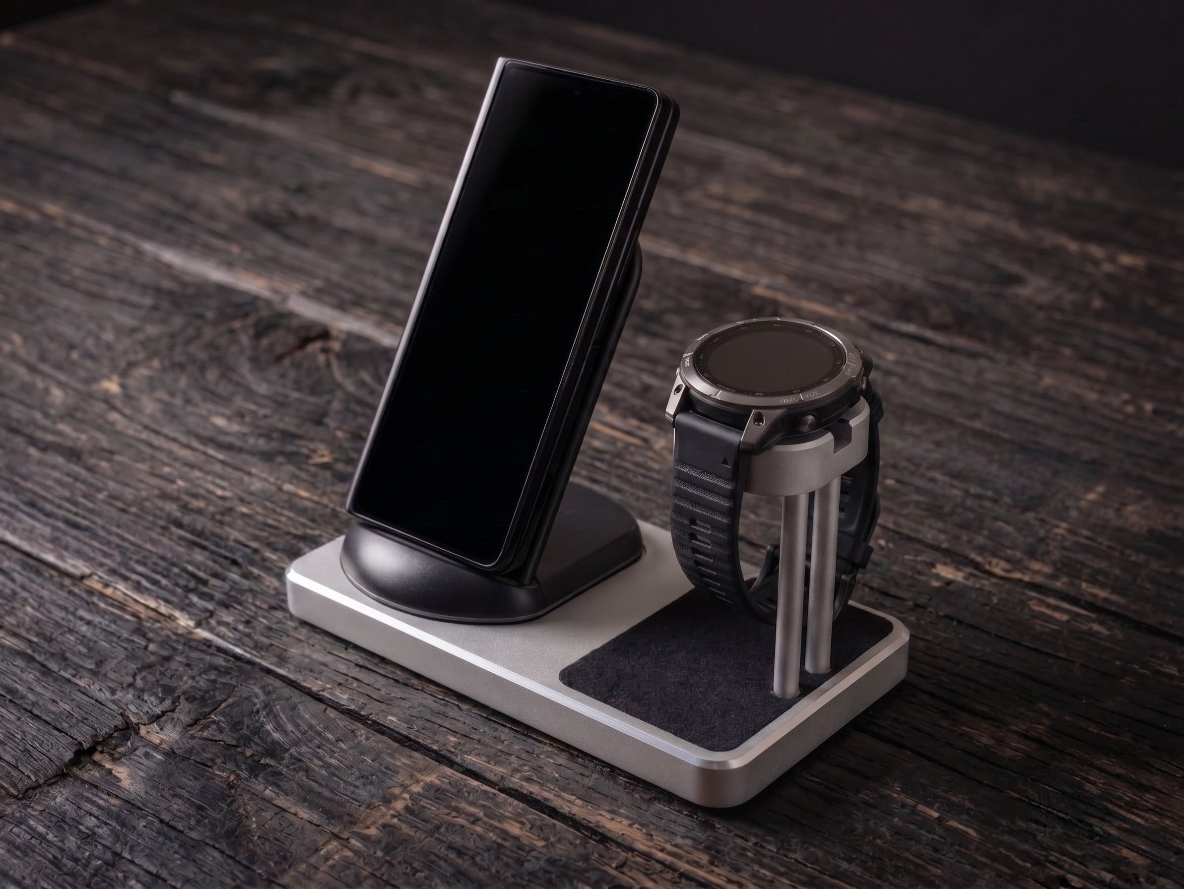 Garmin Fenix / Epix / ForeRunner Smartwatch Stand (Phone Combo)