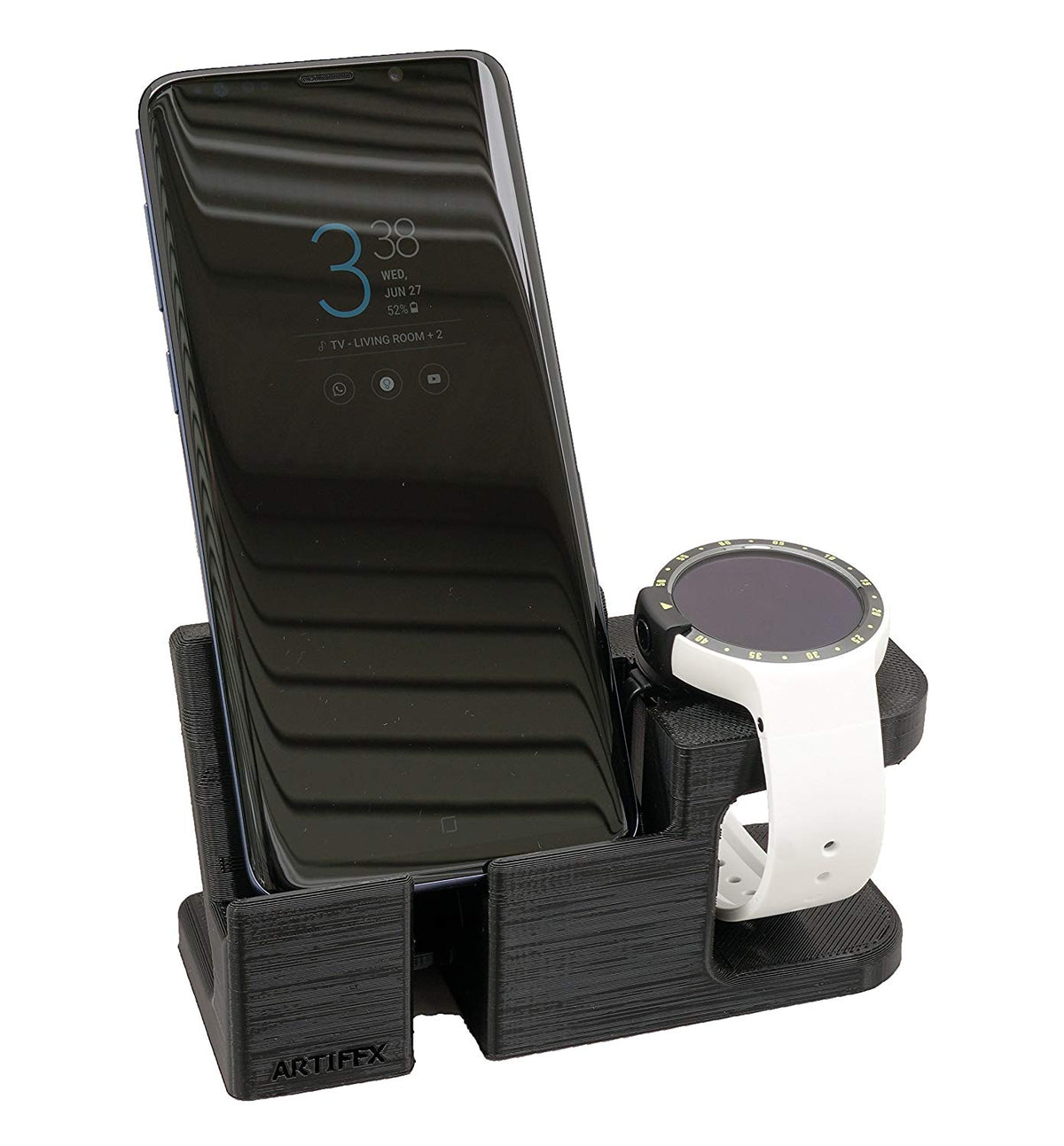 Artifex Design Stand Configured for TicWatch E / S Smartwatch Combo - Artifex Design 3D