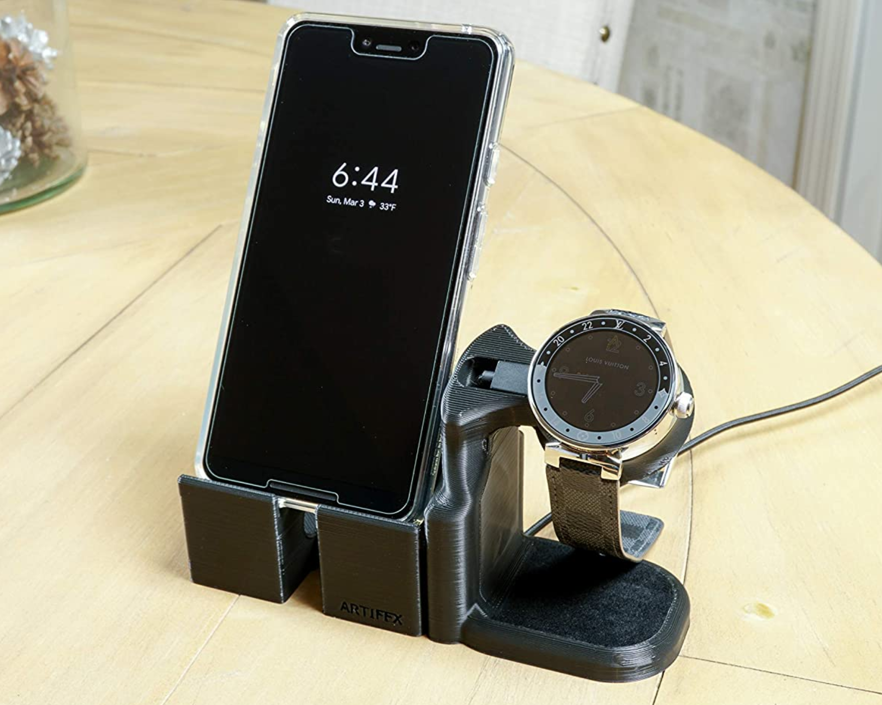 Artifex Design Stand Configured for Louis Vuitton Tambour Horizon Smartwatch Charging Combo Stand - Artifex Design 3D