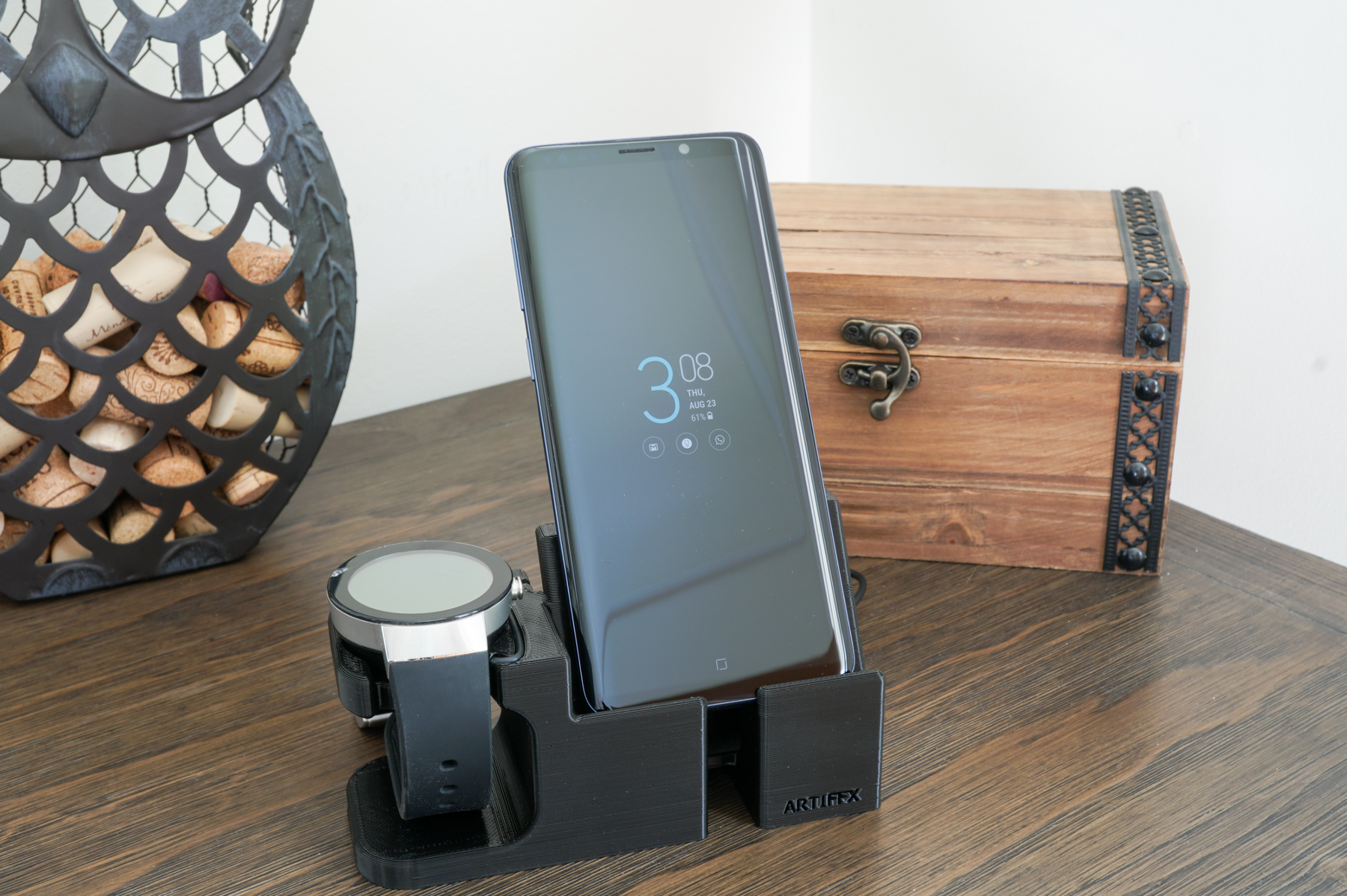 Artifex Design Stand Configured for Movado Smart Touch Smartwatch Charging Dock Combo - Artifex Design 3D