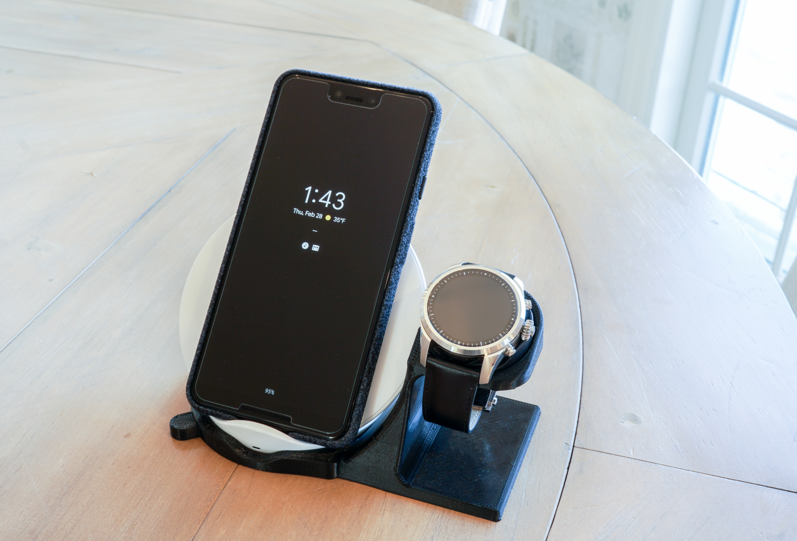 Artifex Design Stand Configured for MontBlanc Summit 2 Smartwatch Charging Stand Wireless Combo - Artifex Design 3D