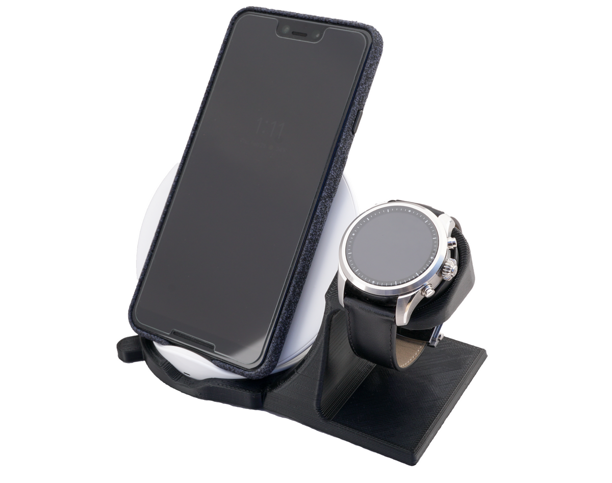 Artifex Design Stand Configured for MontBlanc Summit 2 Smartwatch Charging Stand Wireless Combo - Artifex Design 3D