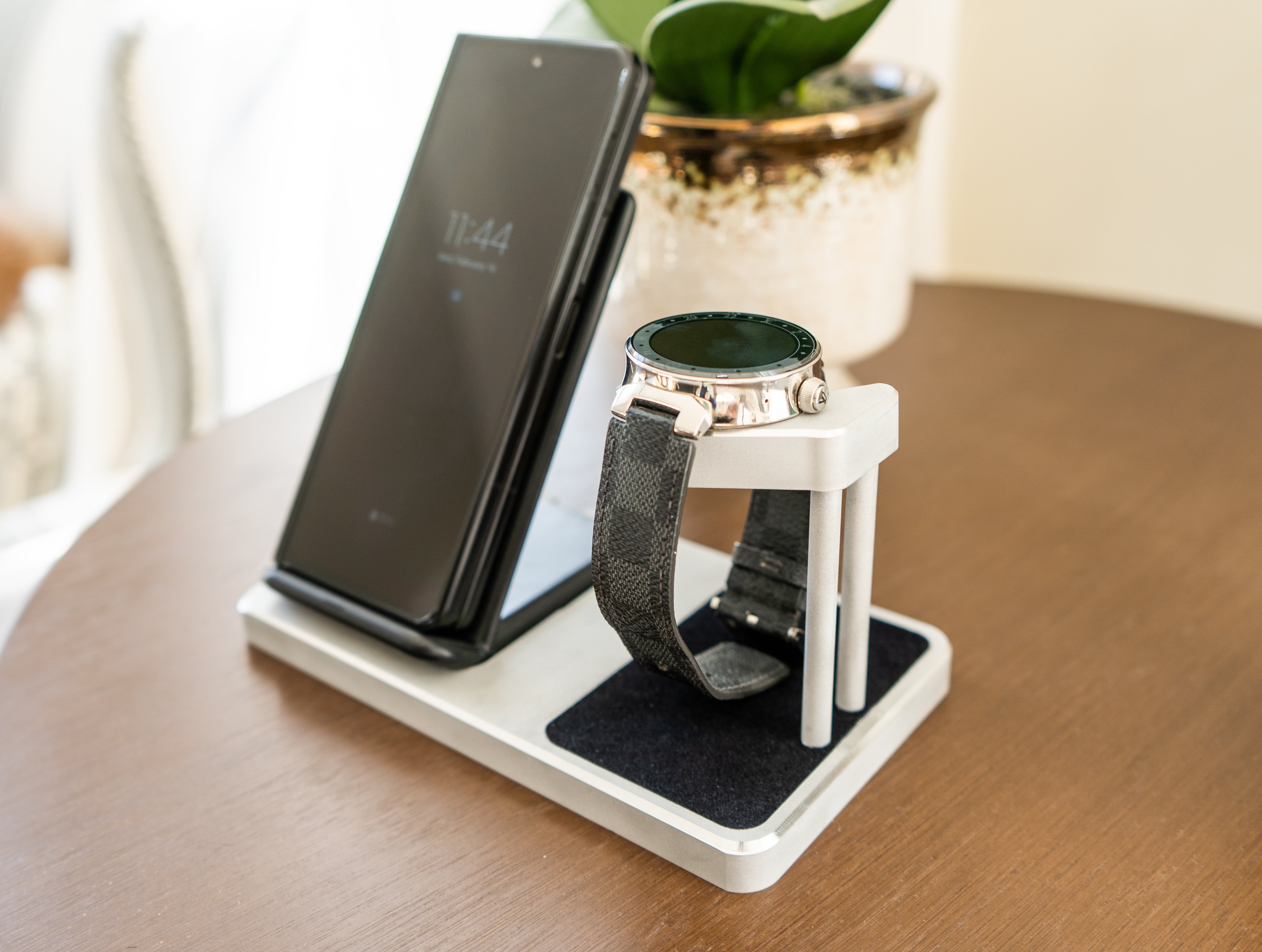 Louis Vuitton Tambour 1 and 2 Smartwatch Charging Stand (Phone Combo)