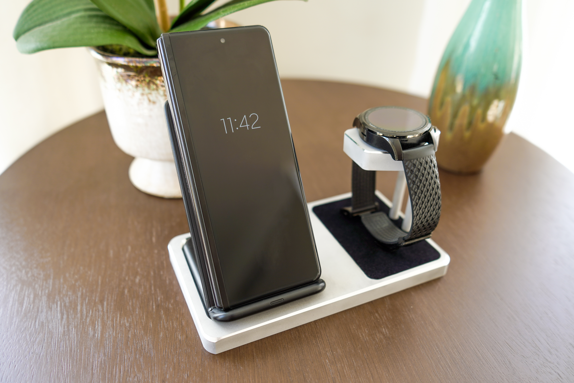 MontBlanc Summit 3, 2, 2+ and Lite Smartwatch Charging Stand (Phone Combo)