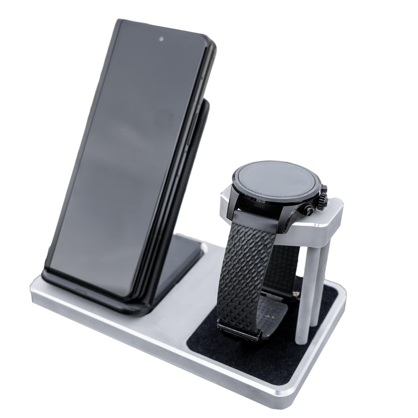 MontBlanc Summit 3, 2, 2+ and Lite Smartwatch Charging Stand (Phone Combo)