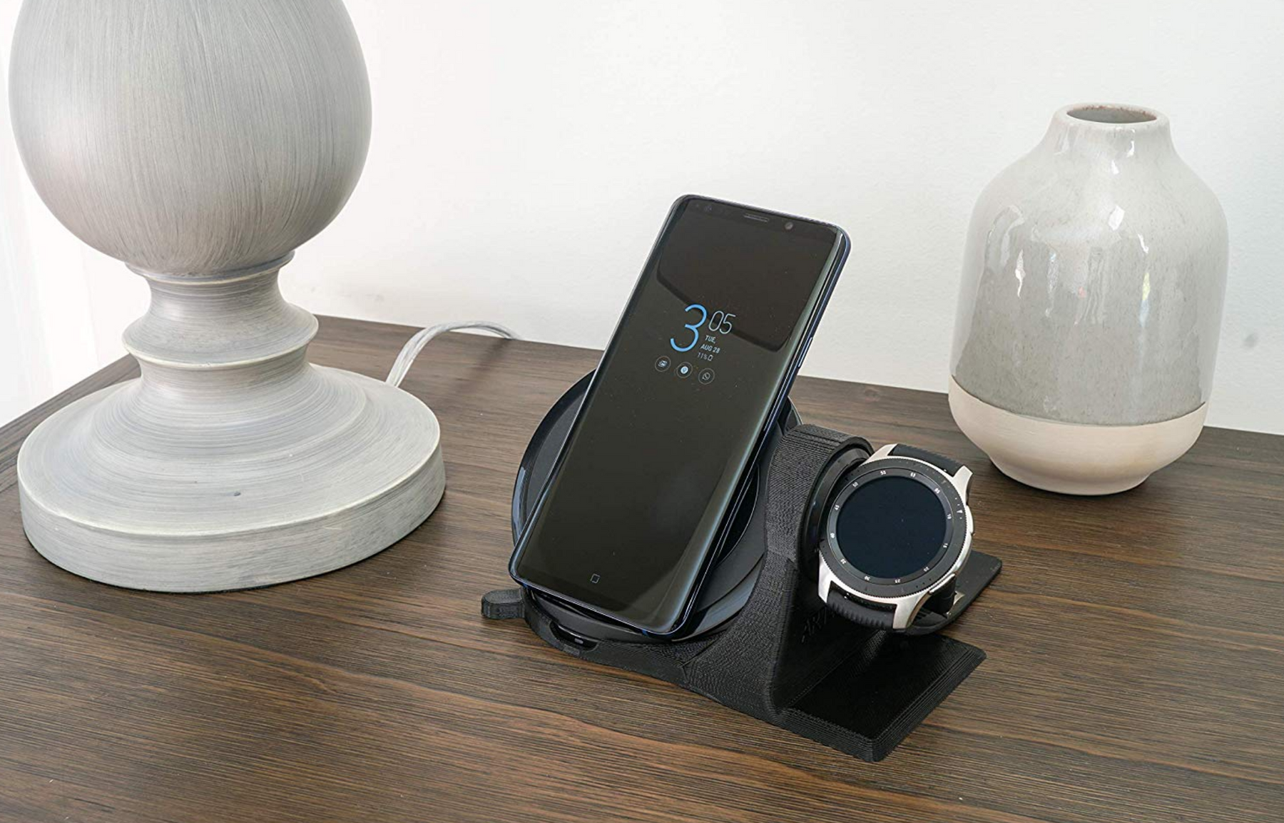 Artifex Design Stand Configured for Samsung Gear S3, Gear Sport, Galaxy Watch, 2016 Wireless Combo - Artifex Design 3D